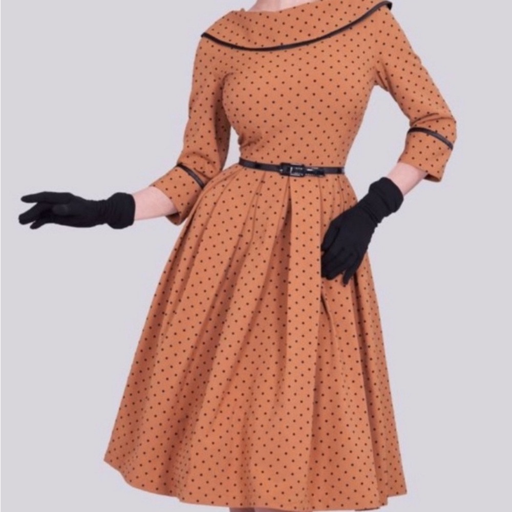Bettie Page Clothing (now Tatyana Boutique) Iced Mocha Swing Dress
